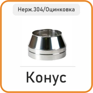 Конус сендвіч (нержавійка 304/оцинковка)