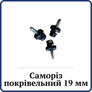 Саморіз покрівельний 19мм (по металу)